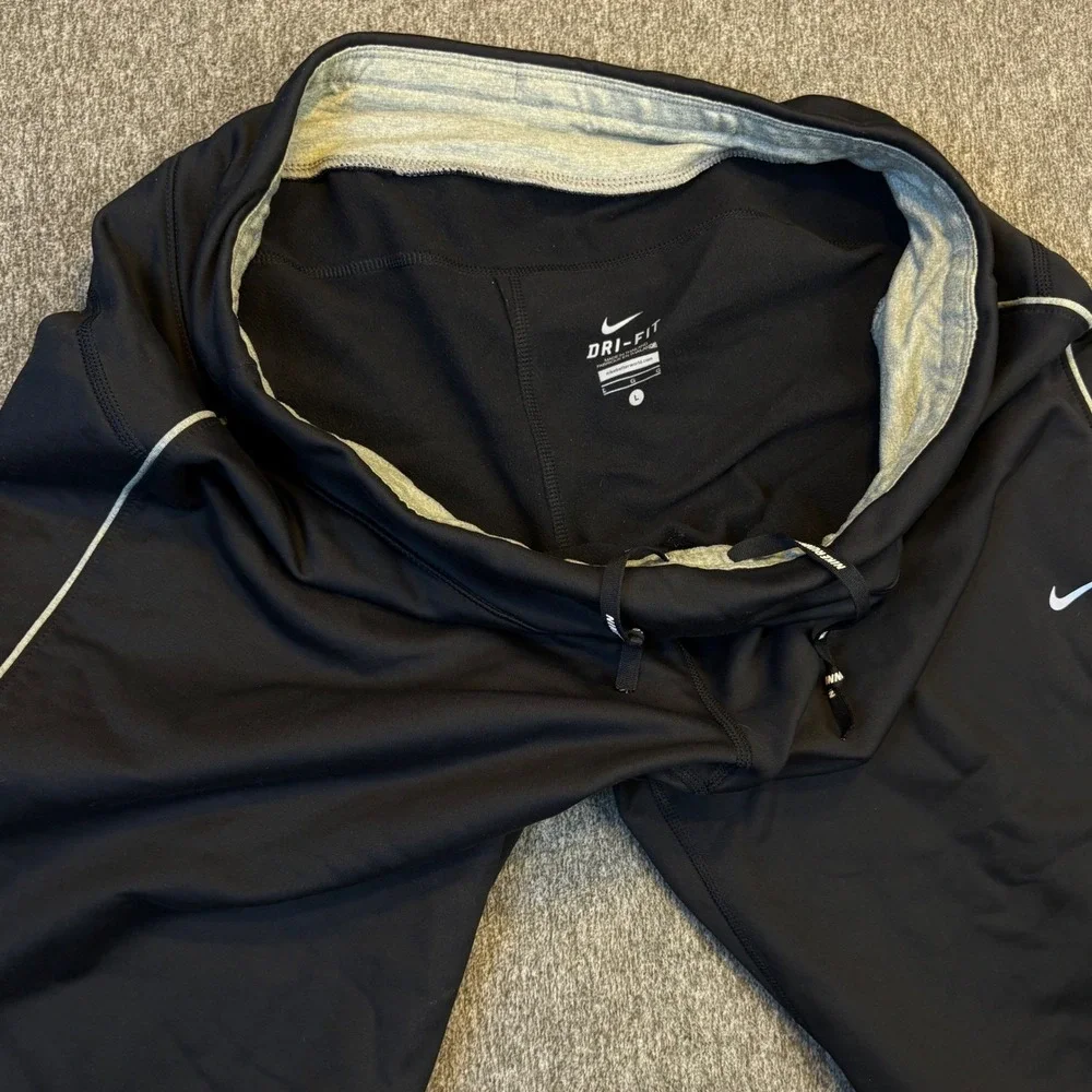 Nike Dri Fit Womens's Element Running Pants Large Athletic Track Gym 481334-010